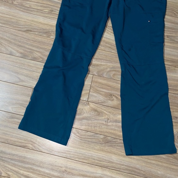 Healing Hands Purple Label Tori Women's 5-Pocket STRETCH Yoga Scrub Teal Pant S - Picture 13 of 16